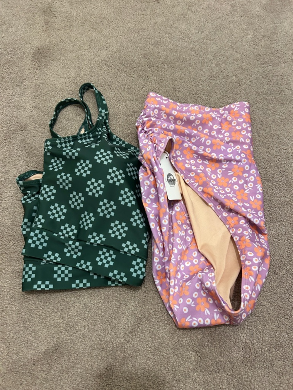 NWT Livy&Kate Bayside Top in Check Mate and Mid Rise Bottoms in Daisy Sunrise